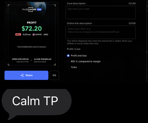 Alixson — NAS100 calm TP on funded account