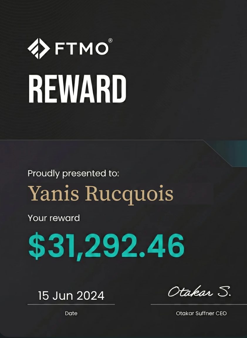 FTMO reward — June 15, 2024